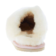 Minnetonka Women Pink Sheepskin Slide