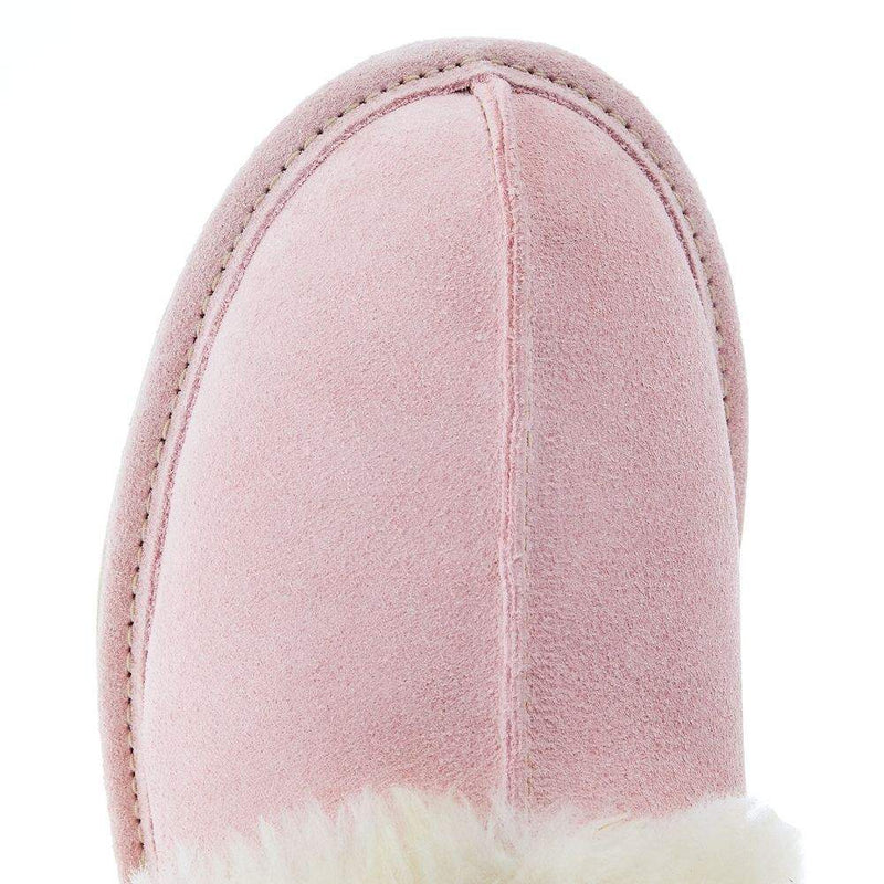 Minnetonka Women Pink Sheepskin Slide