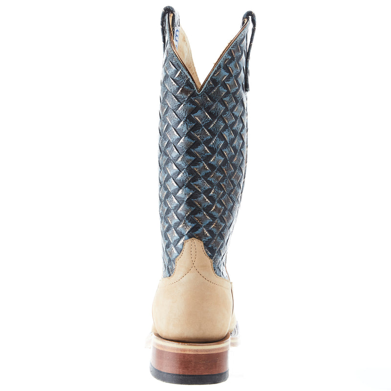 Anderson Bean Women`s AB Tan Crazy Horse 13` Denim Trenzado Top