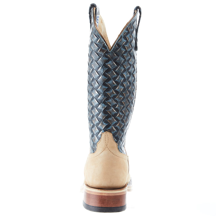 Anderson Bean Women`s AB Tan Crazy Horse 13` Denim Trenzado Top