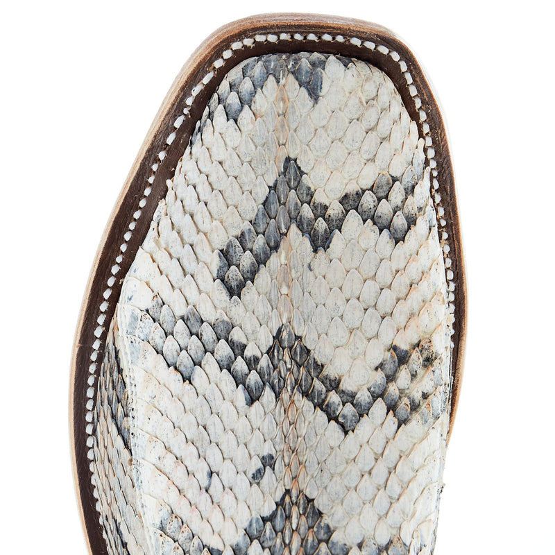 Anderson Bean Women's AB Rattlesnake 13 In Sangria Kidskin Top Cutter Toe Cowgirl Boot