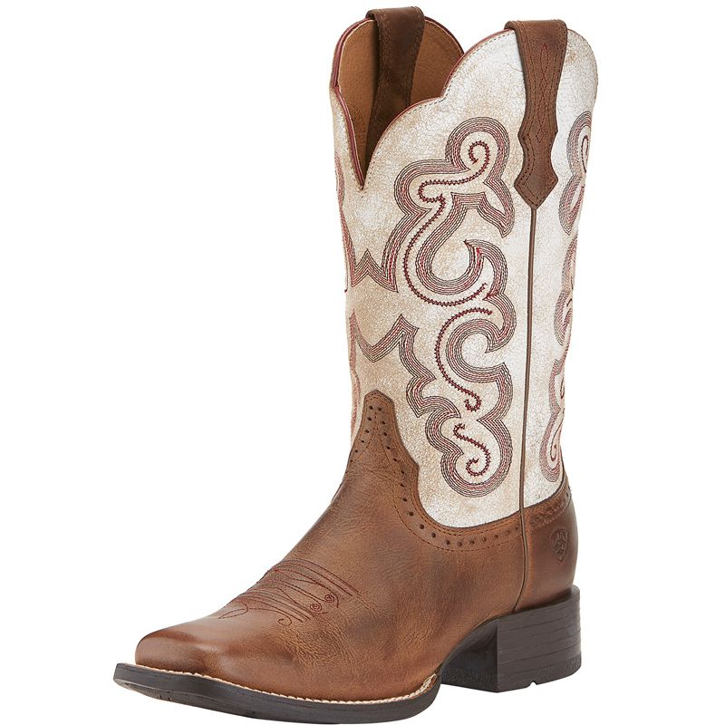 Ariat Women's Olena Western Performance Boots - Broad Square Toe