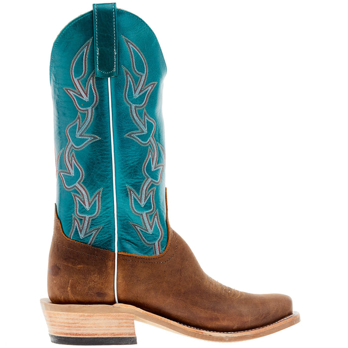 Anderson Bean Men's Ride Ready Brahma Bison 13in Turquoise Calfieno Top