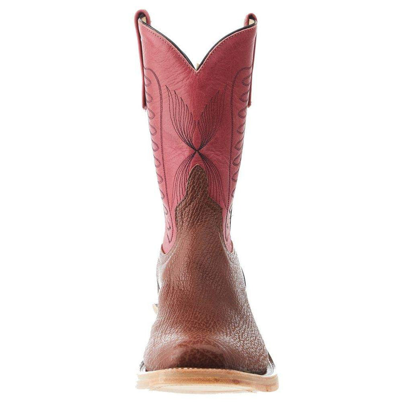 Anderson Bean Men's Ride Ready Chili Safari Shark 10in Cherry Buffamonte Cutter Toe
