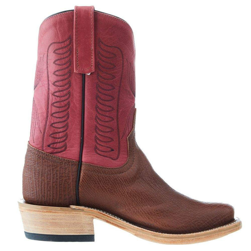 Anderson Bean Men's Ride Ready Chili Safari Shark 10in Cherry Buffamonte Cutter Toe