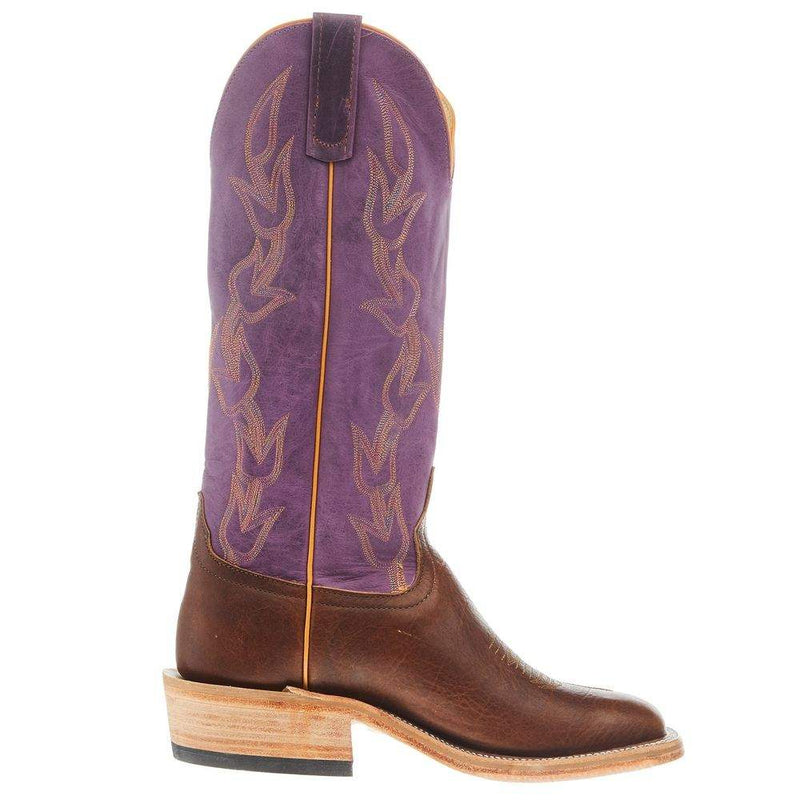 Anderson Bean Men's Ride Ready Carvela Bison Vamp 15in Violet Buffamonte Top