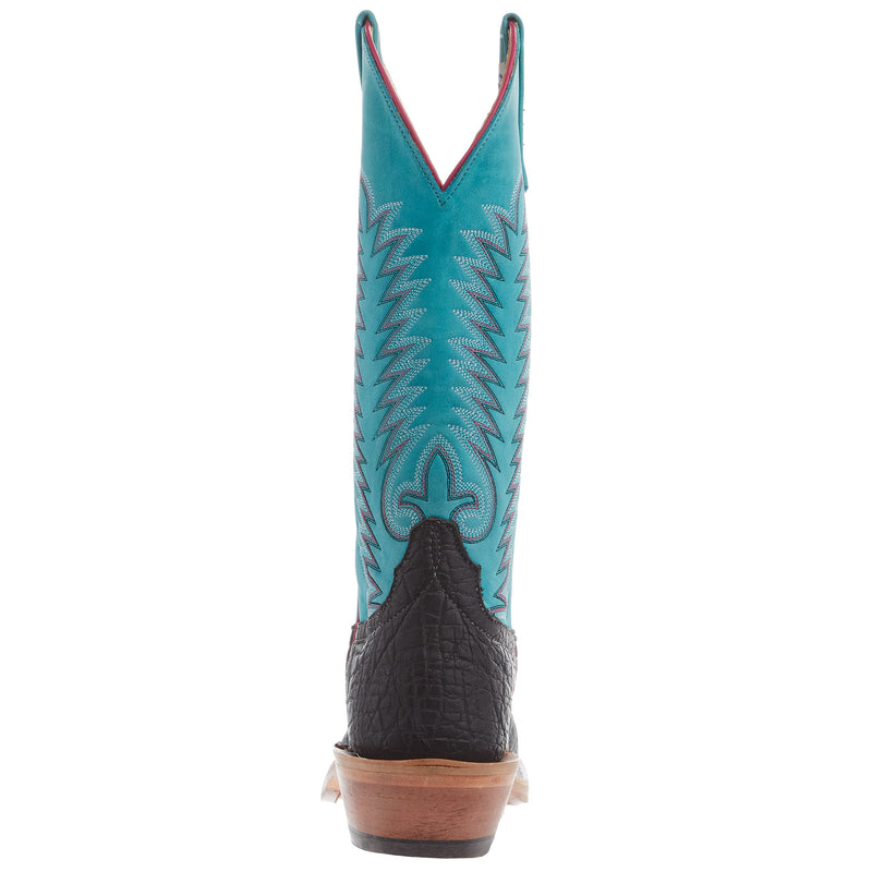 Anderson Bean Women RR Black Elephant Polished 13 Seafoam Barcelona Cowgirl Boot