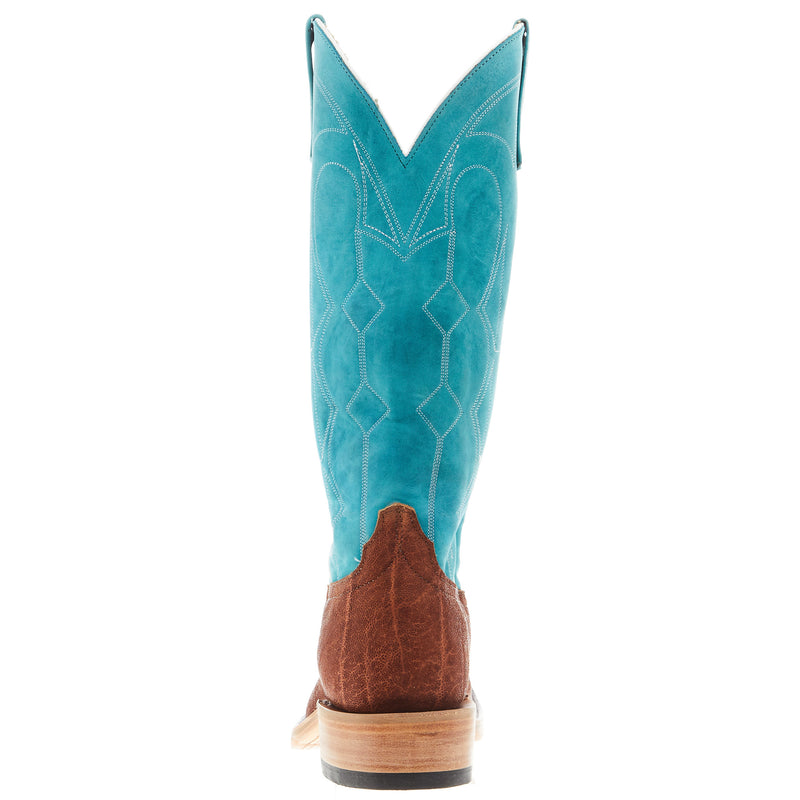 Anderson Bean Men's Ride Ready Havana Elephant 15in Seafoam Barcelona Square Toe Boot