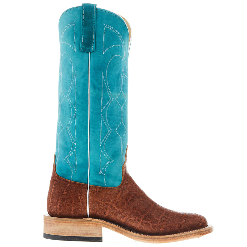Anderson Bean Men's Ride Ready Havana Elephant 15in Seafoam Barcelona Square Toe Boot