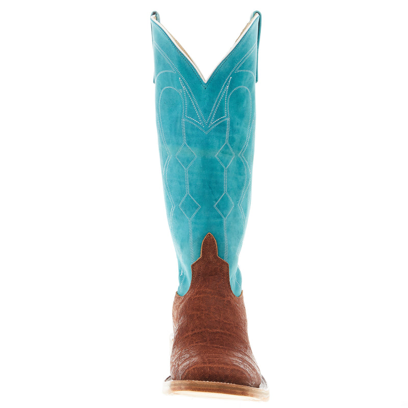 Anderson Bean Men's Ride Ready Havana Elephant 15in Seafoam Barcelona Square Toe Boot