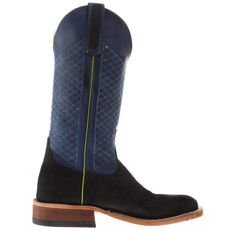 Anderson Bean Women`s AB Black Hungry Hippo Vamp 13In Royal Blue Wyoming Top Boot