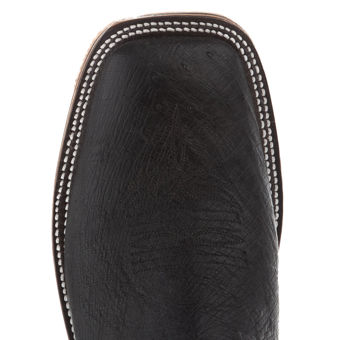 Anderson Bean Men`s AB Ride Ready Black Smooth Ostrich Vamp 13in Blank Aniline Top