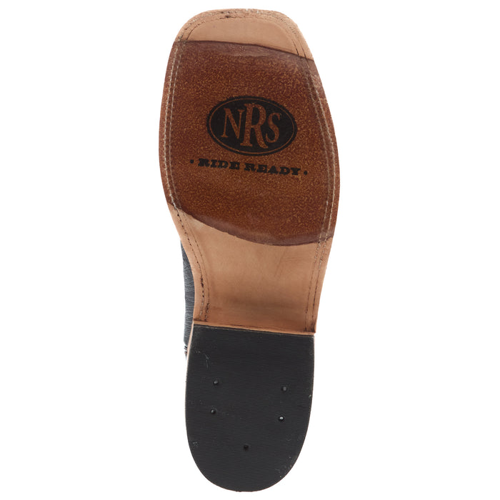 Anderson Bean Men`s AB Ride Ready Black Smooth Ostrich Vamp 13in Blank Aniline Top