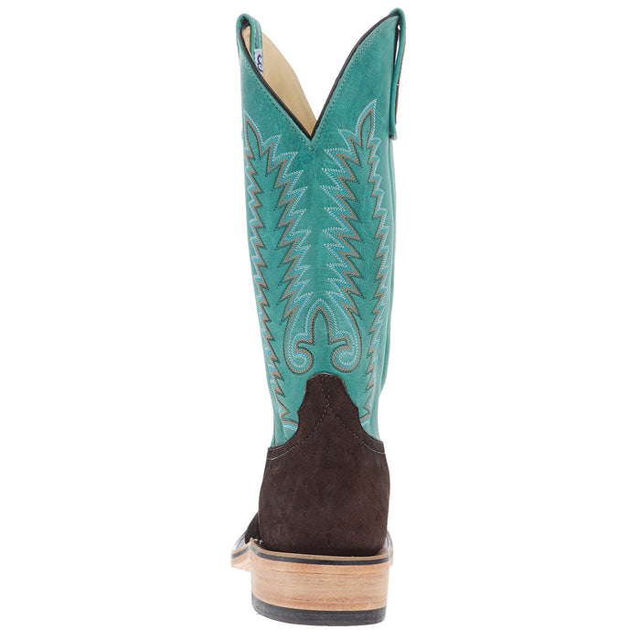 Anderson Bean Men`s NRS Ride Ready Chocolate Elephant Vamp 13in Seafoam Barcelona Top