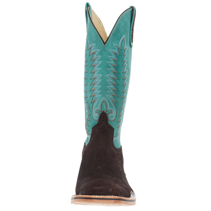 Anderson Bean Men`s NRS Ride Ready Chocolate Elephant Vamp 13in Seafoam Barcelona Top