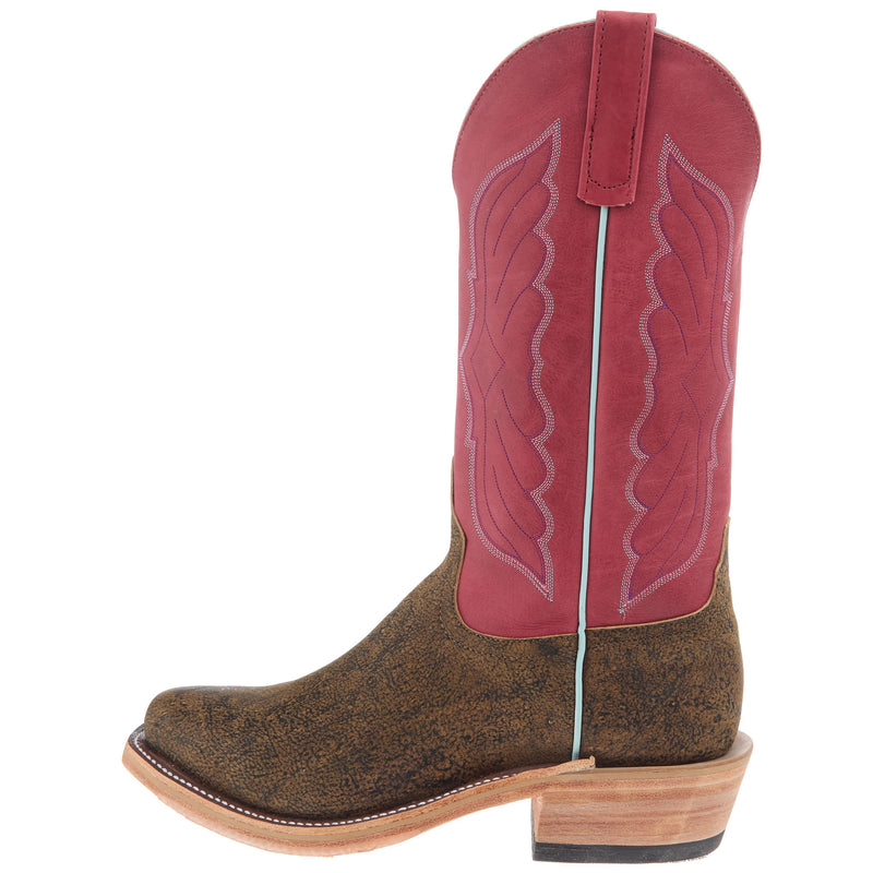 Anderson Bean Men`s AB Ride Ready Rust Safari Giraffe Vamp 13in Cherry Buffamonte Top