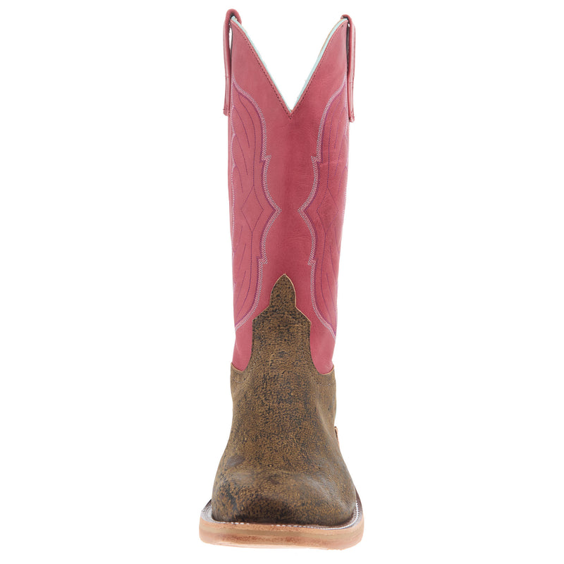Anderson Bean Men`s AB Ride Ready Rust Safari Giraffe Vamp 13in Cherry Buffamonte Top