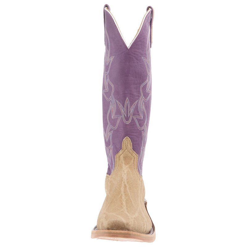 Anderson Bean Men`s AB Ride Ready Umber Bruciato Elephant Vamp 15in Violet Buffamonte Top