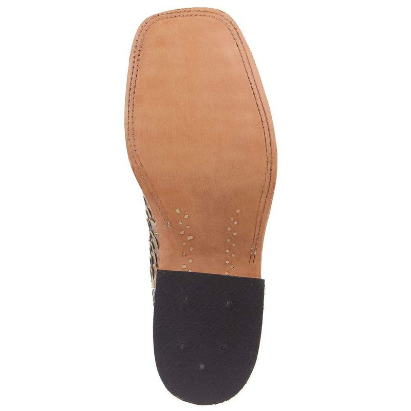 Anderson Bean Men`s AB Natural Matte Giant Python Vamp 13in Sangria Lustre Top