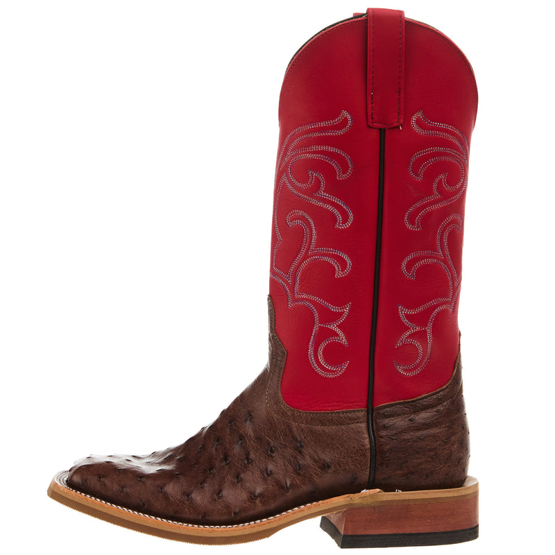 Anderson Bean Men`s Ride Ready Kango Tabac FQ Ostrich Vamp 13in Red Ferrari Waxy Kansas Top