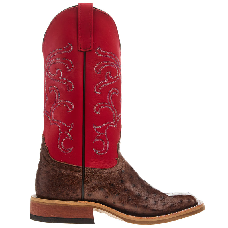 Anderson Bean Men`s Ride Ready Kango Tabac FQ Ostrich Vamp 13in Red Ferrari Waxy Kansas Top