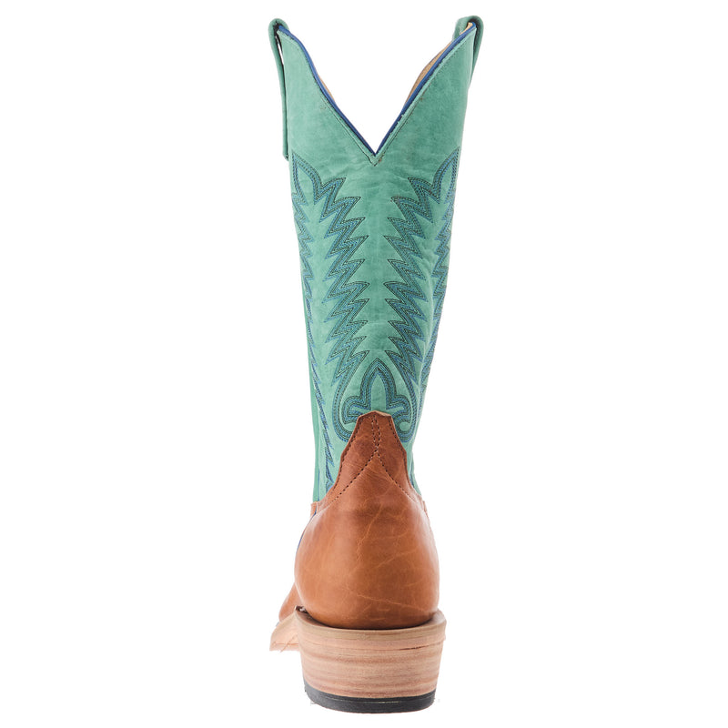 Anderson Bean Men`s Ride Ready Honey Bison Vamp 13in Green Super Oil Top