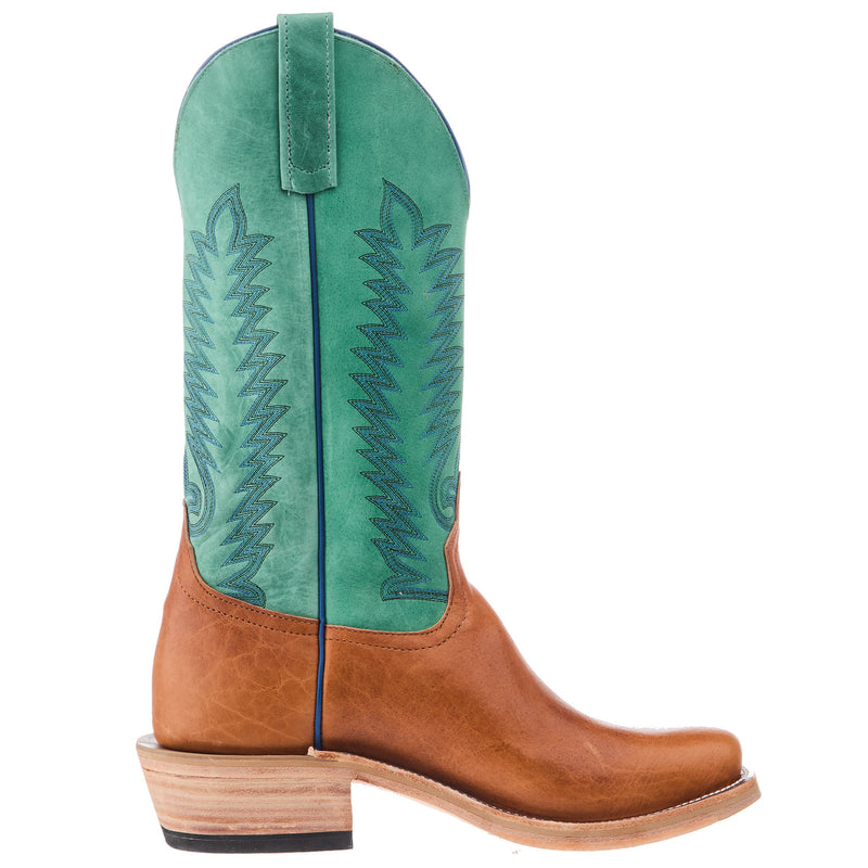 Anderson Bean Men`s Ride Ready Honey Bison Vamp 13in Green Super Oil Top