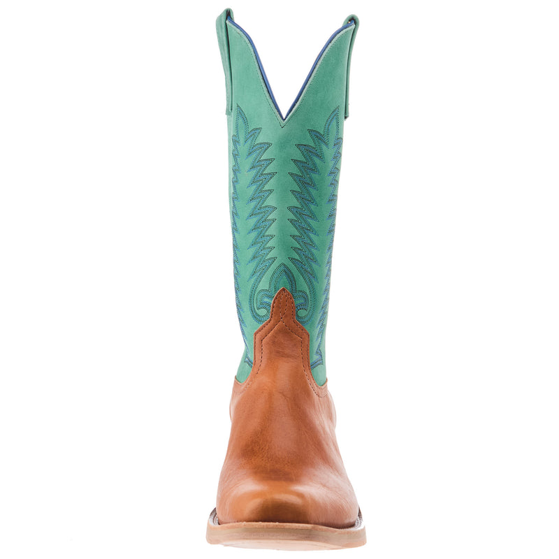 Anderson Bean Men`s Ride Ready Honey Bison Vamp 13in Green Super Oil Top