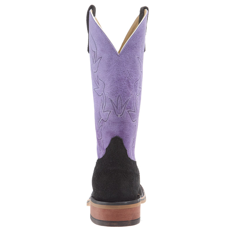 Anderson Bean Men`s AB Ride Ready Black Wyoming Roughout Vamp 13in Purple Sinsation Top