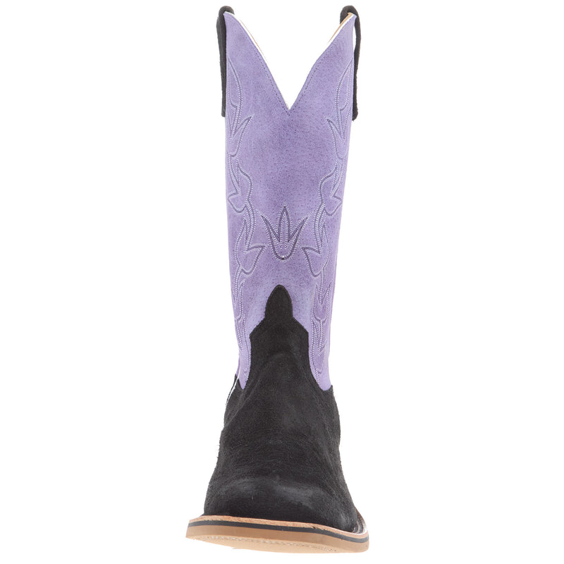 Anderson Bean Men`s AB Ride Ready Black Wyoming Roughout Vamp 13in Purple Sinsation Top