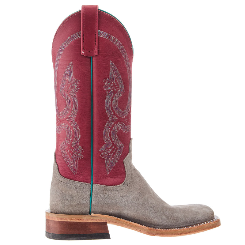Anderson Bean Women`s Ride Ready Smoked Bacon 13In Cherry Top Cowgirl Boot