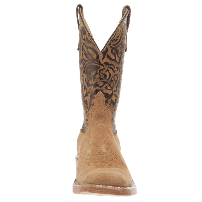 Anderson Bean Women`s Ride Ready Sand 11 In Jessie James Cognac Top Cowgirl Boot