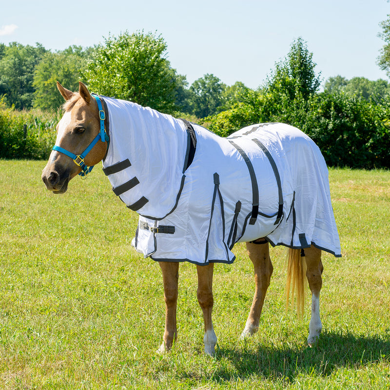 Tough 1 Deluxe Contour Fly Scrim Sheet with Attached Belly Band and Neck Cover