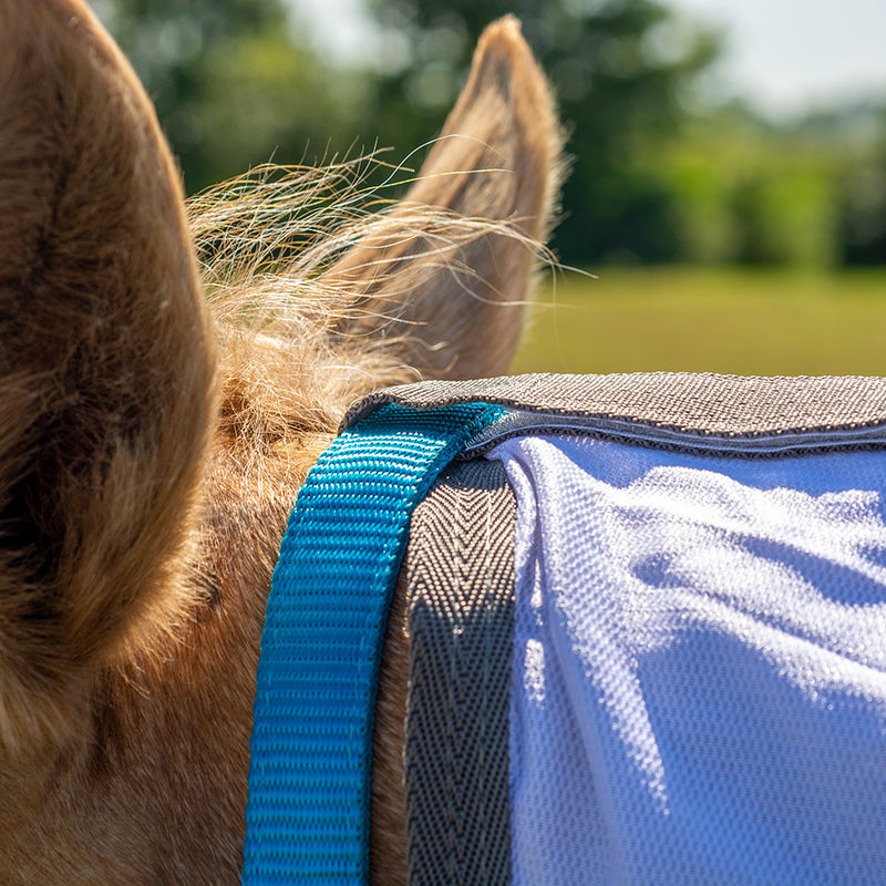 Tough 1 Deluxe Contour Fly Scrim Sheet with Attached Belly Band and Neck Cover