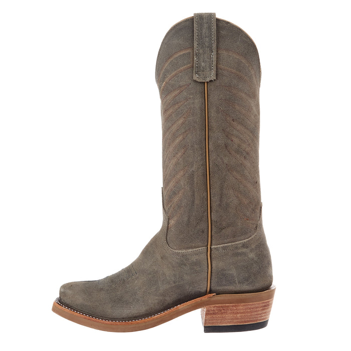 Anderson Bean Womens RR Stone Waxy Vamp 13In Stone Waxy Top Cowgirl Boots