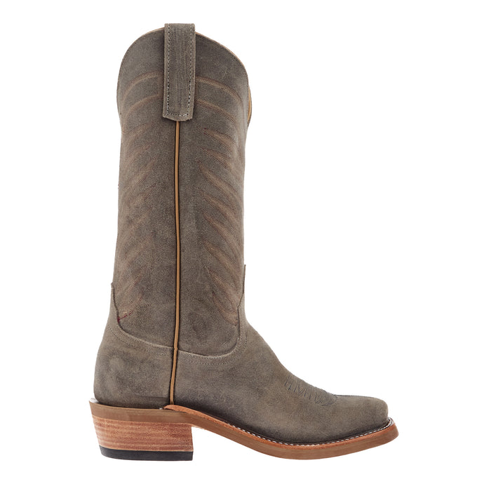 Anderson Bean Womens RR Stone Waxy Vamp 13In Stone Waxy Top Cowgirl Boots