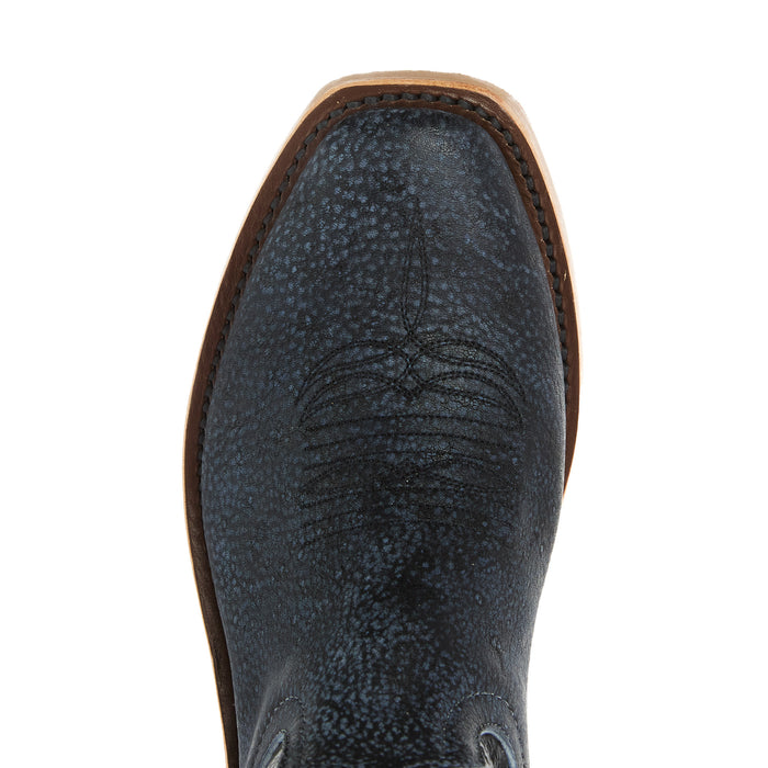 Anderson Bean Women`s Ride Ready Blue Safari Giraffe 13In Black Tool Top Boot