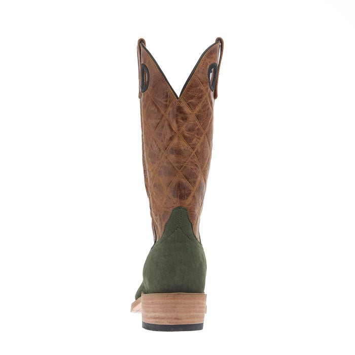Anderson Bean Men`s Ride Ready Moss Nubuck Poseidon Vamp 13in Caramel Diamond Top