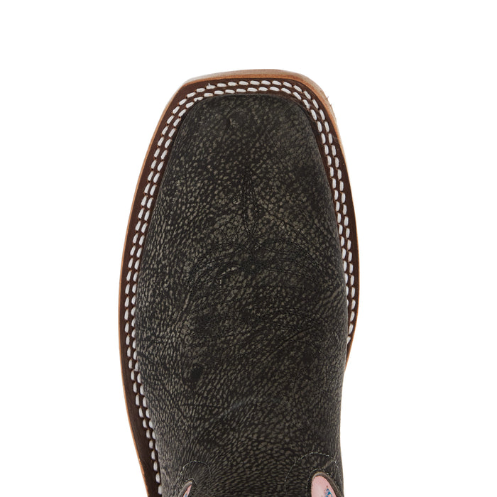 Anderson Bean Women`s Ride Ready Grey Safari Giraffe 13In Sweet Pink Waxy Kansas Top Boot