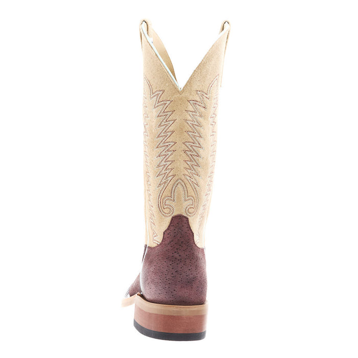 Anderson Bean Men`s Ride Ready Burgundy Boar 13in Tan Sinsation Top