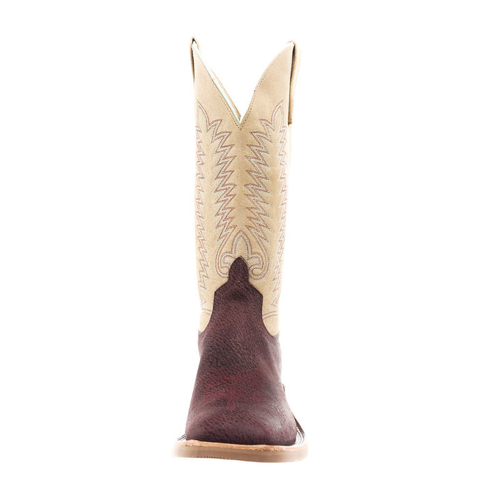 Anderson Bean Men`s Ride Ready Burgundy Boar 13in Tan Sinsation Top