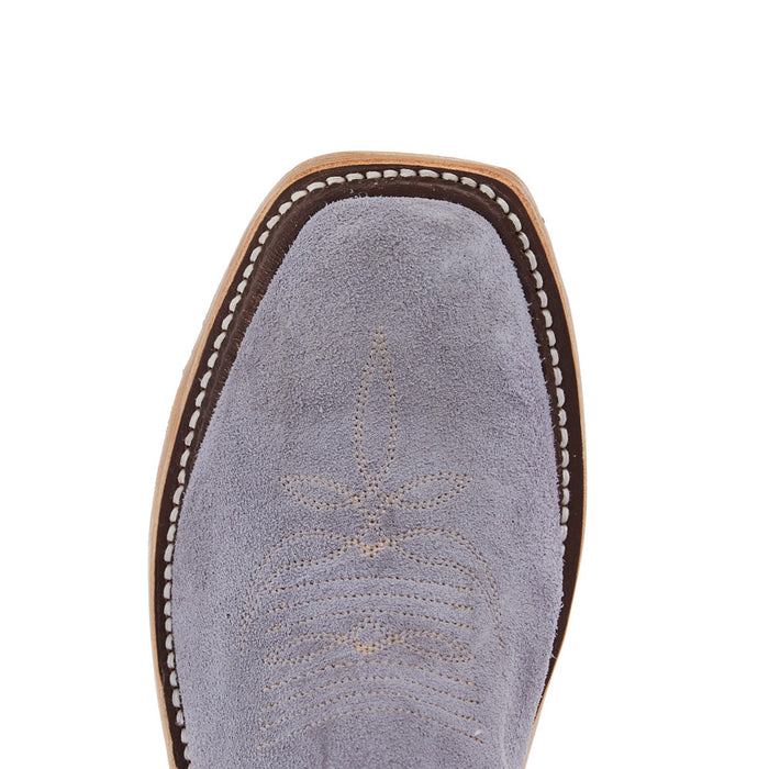 Anderson Bean Women`s Ride Ready Lilac Suede Jimbo Vamp 13In Riviera Petrol Mad Dog Top Boot