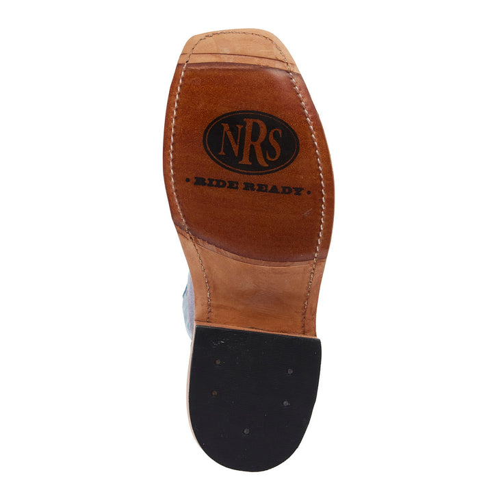 Anderson Bean Women`s Ride Ready Lilac Suede Jimbo Vamp 13In Riviera Petrol Mad Dog Top Boot
