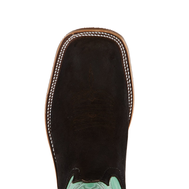 Anderson Bean Men`s Ride Ready Chocolate Buffed Elephant Vamp 13in Mint Glove Top