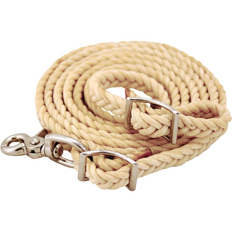 Waxed Nylon Roping Reins 8 ft x 1/2 in