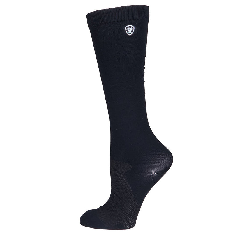 Nester Hoisery Women's Essential Performance Over The Calf Black Sock