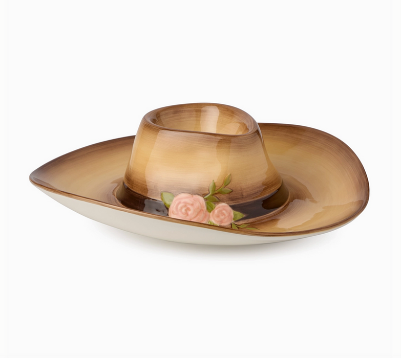 Certified International Corp Rosewood Ranch Hat Shaped Chip/Dip Bowl