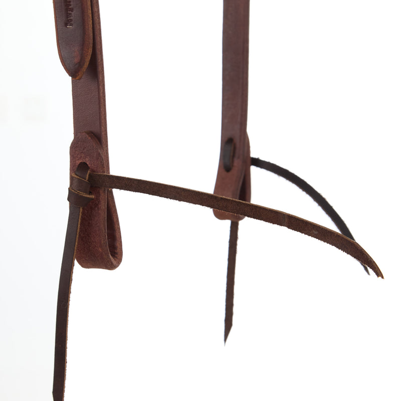 Cowperson Tack 3/4in. Copper Sleepy Sunflower Bar Cart Buckle Slit Ear Headstall