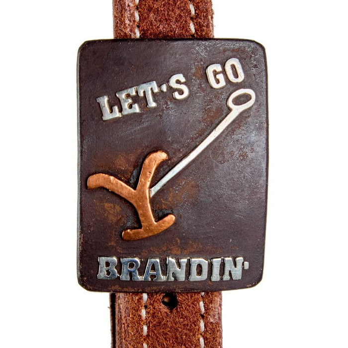 Cowperson Tack 3/4 Inch Lets Go Brandin Roughout Headstall