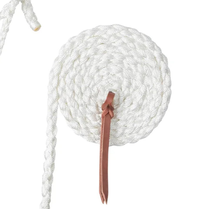 Weaver Leather White Braided Rope Halter with Lead